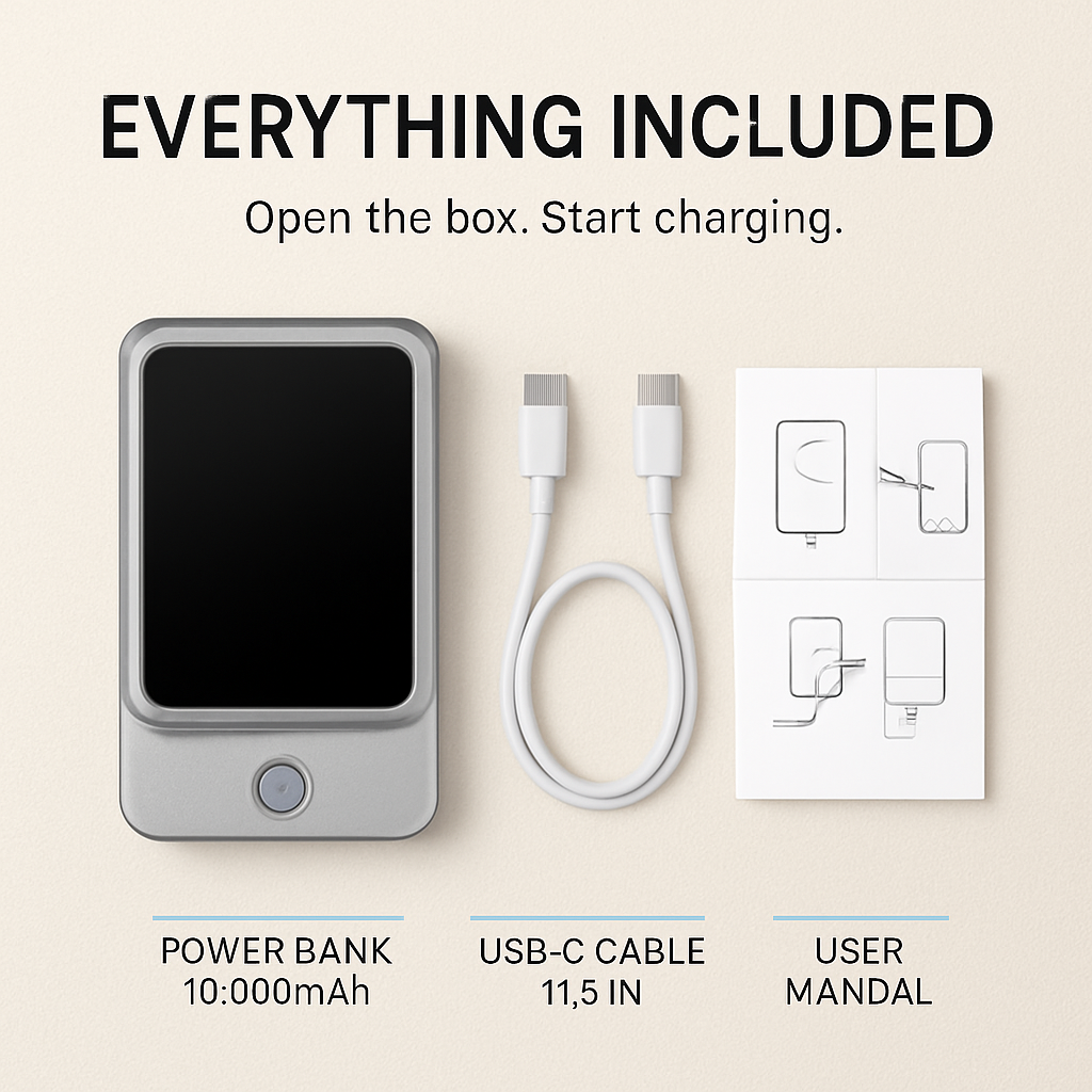 2-in-1 Magnetic Wireless Power Bank for iPhone