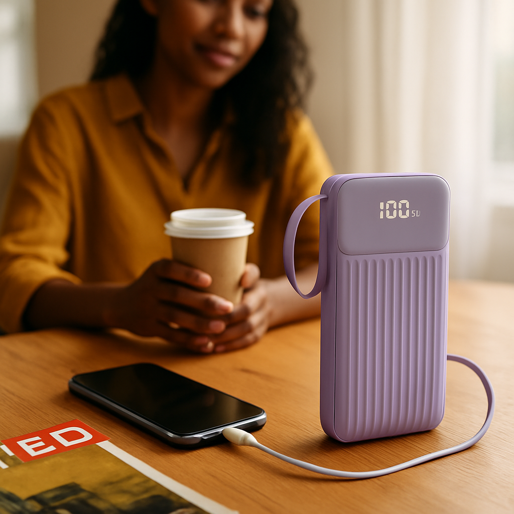 PD22.5W Fast Charger Power Bank with Cables