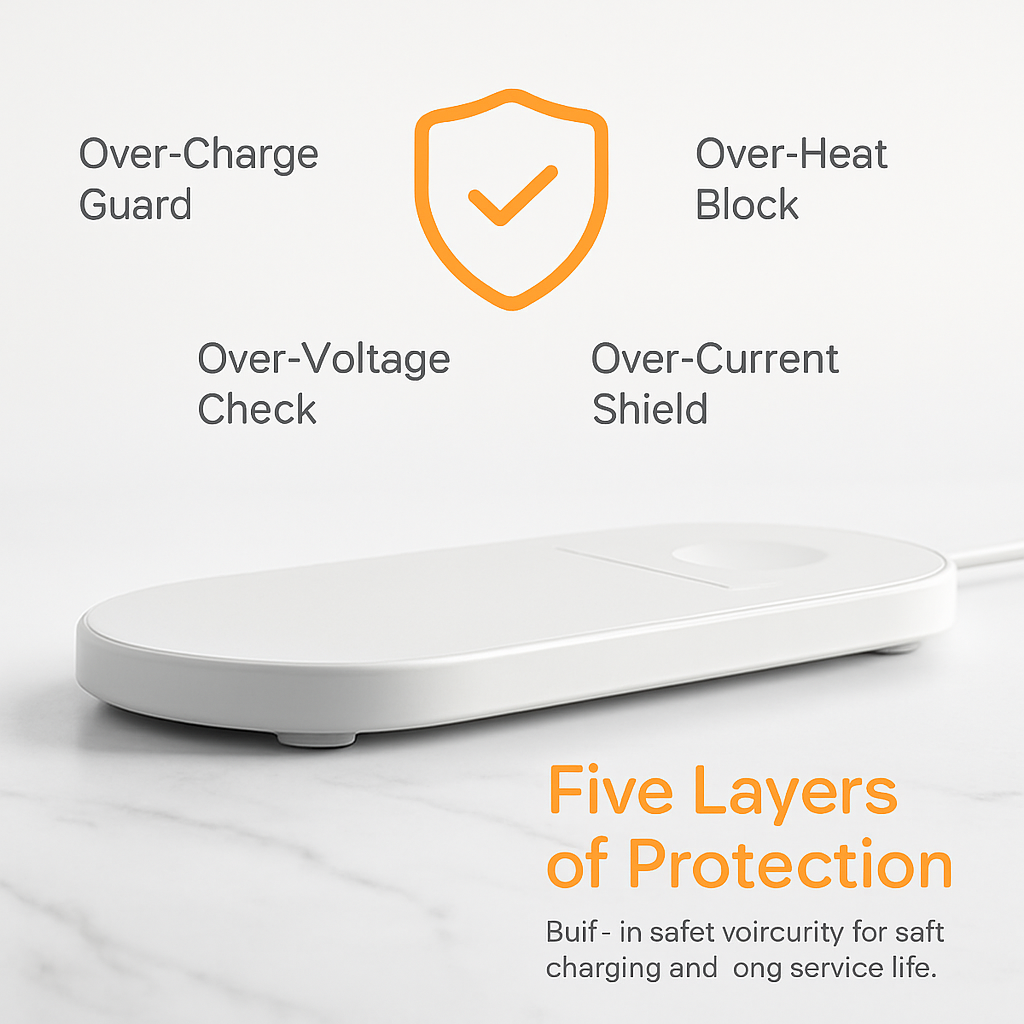 2-in-1 Wireless Charger for Watch and Phone
