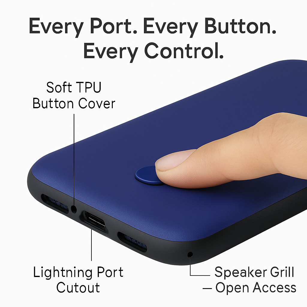Finger Strap Phone Case with Kickstand for Secure Grip