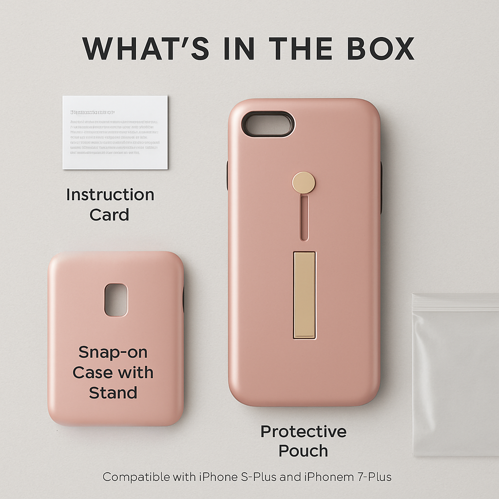 Slim Snap-on iPhone Case with Stand for Hands-Free Viewing