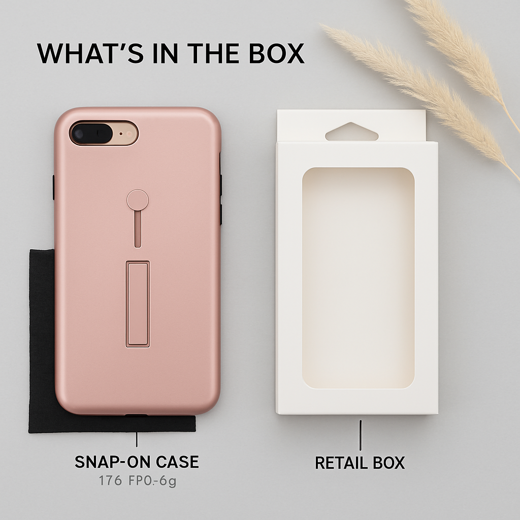 Slim Snap-on iPhone Case with Stand for Hands-Free Viewing