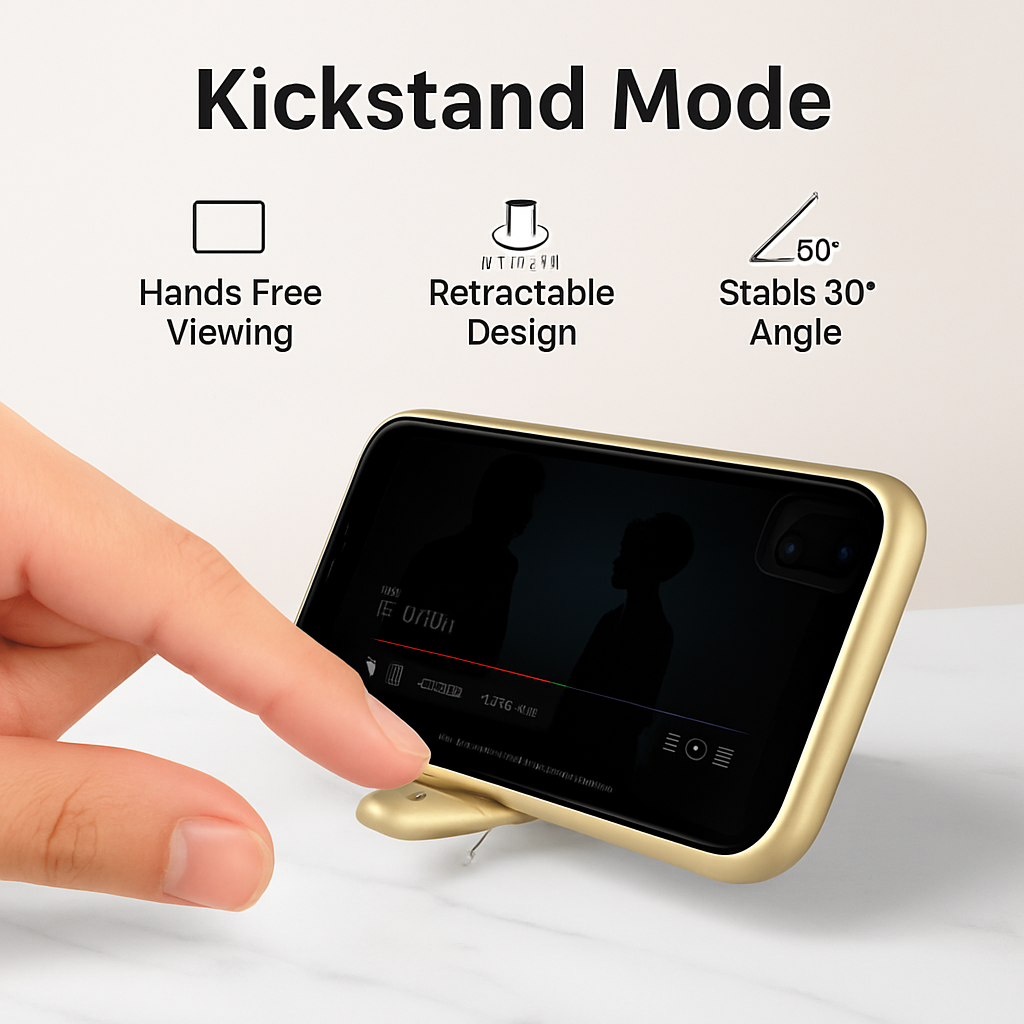 Finger Strap iPhone X Case with Kickstand