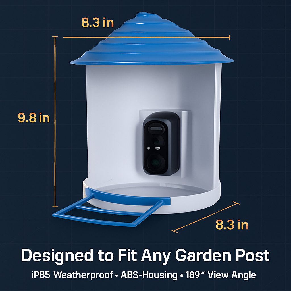 Smart Bird Feeder with Solar Powered Camera