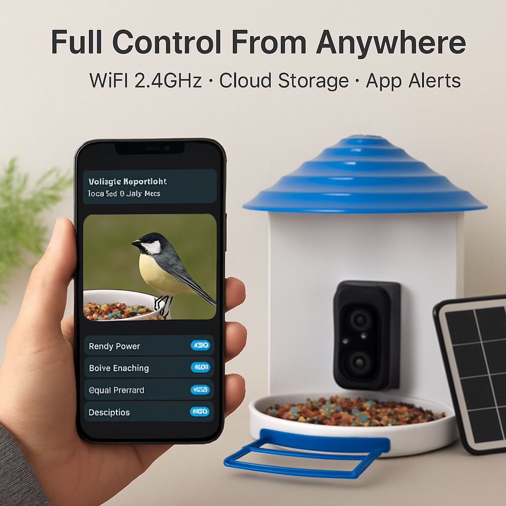 Smart Bird Feeder with Solar Powered Camera