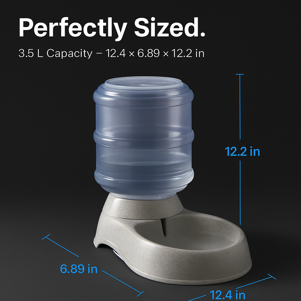 Pet Water Dispenser for Gravity Refill System