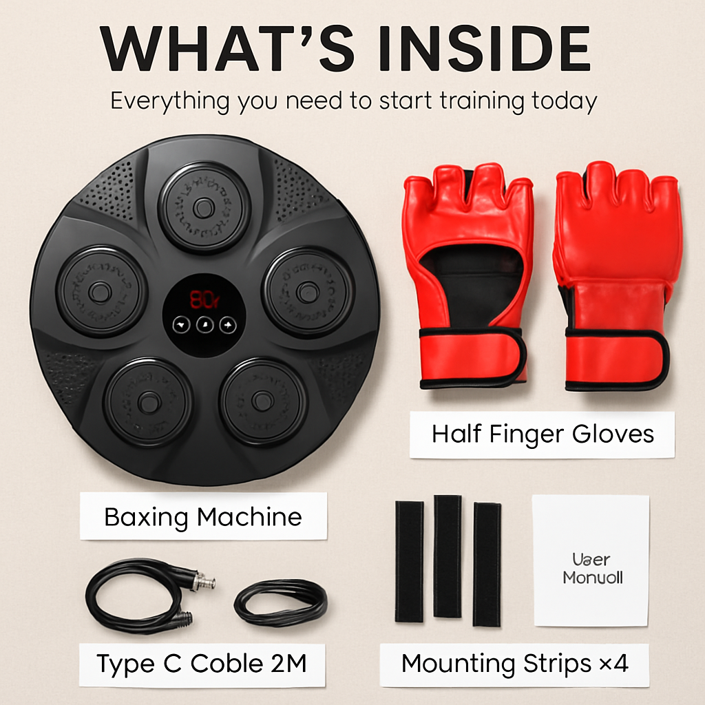 Boxing Wall Target Pad with Gloves for Home Training