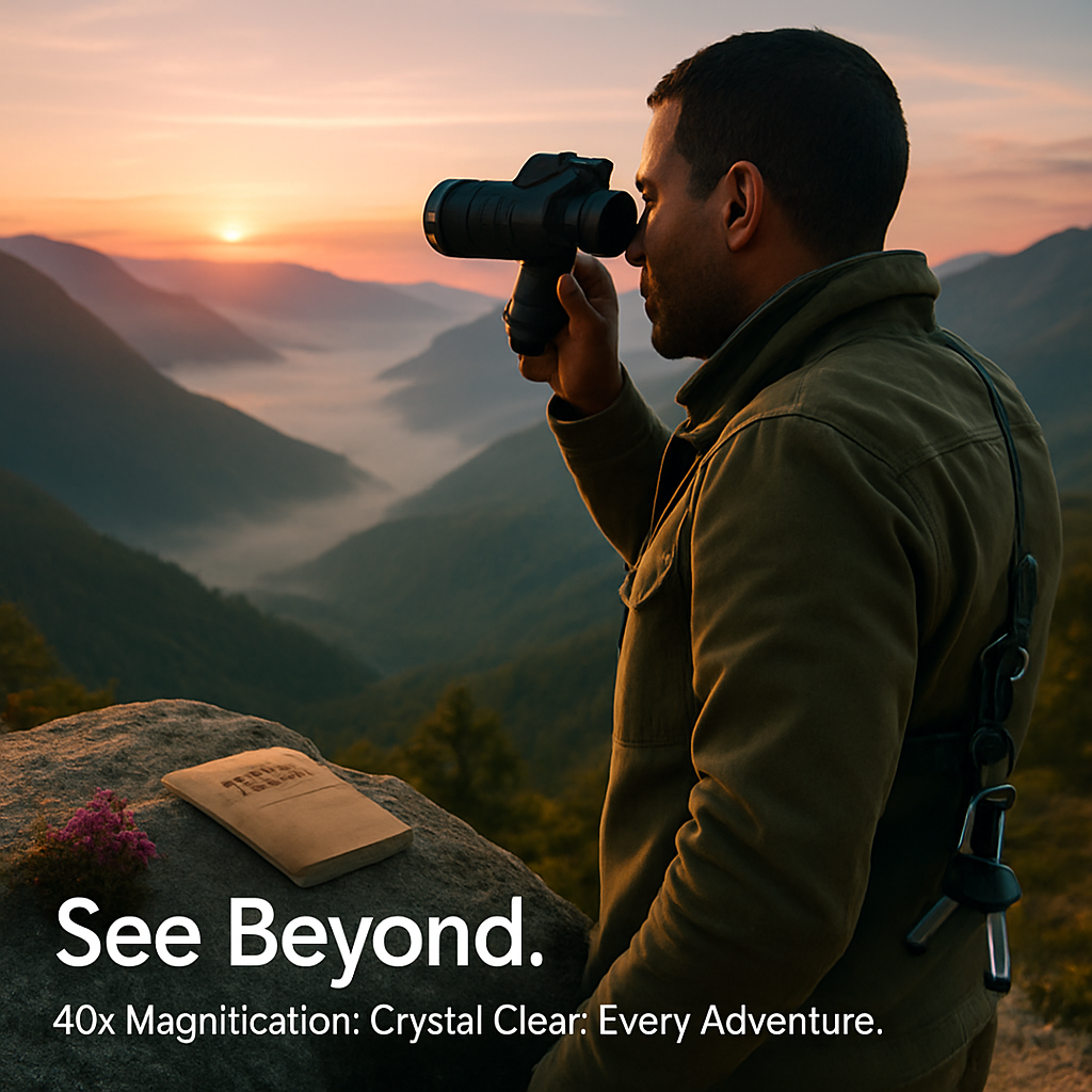 Monocular Telescope with Phone Holder and Tripod
