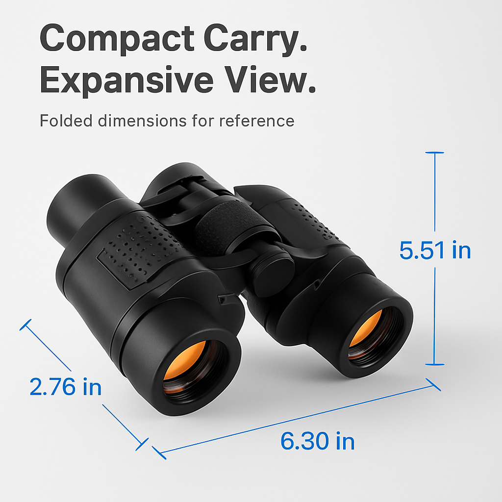 Binoculars with Wide View for Clear Outdoor Viewing