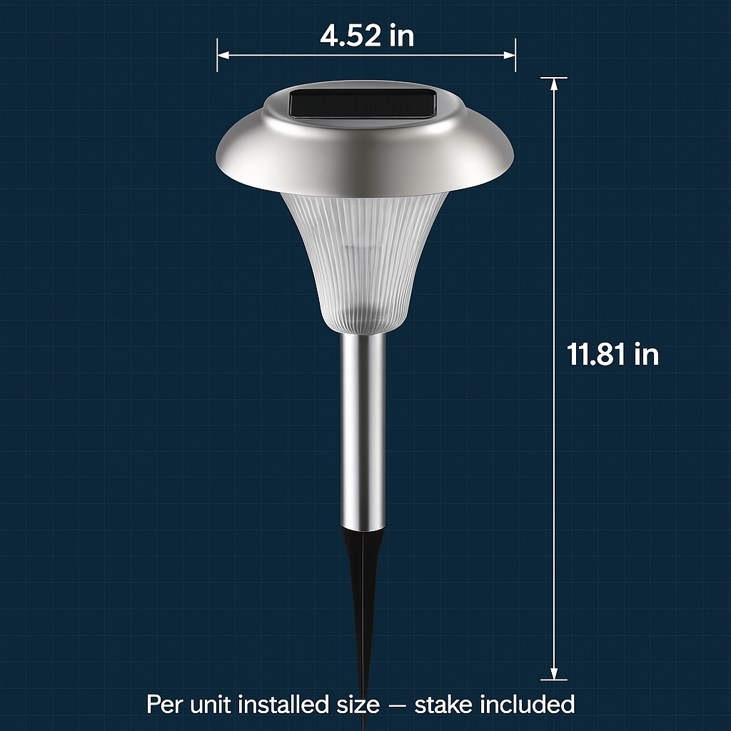 Solar Garden Lights Color Changing Pathway Lamps