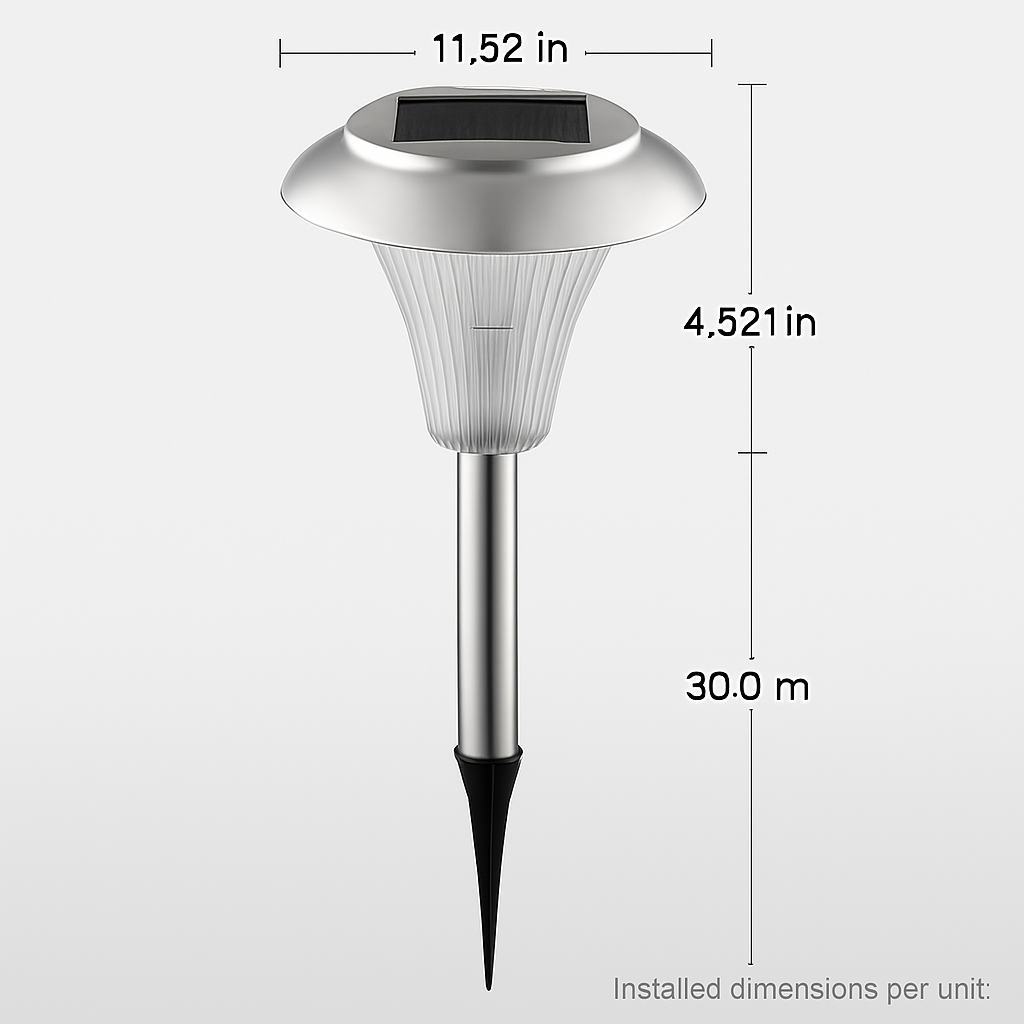 Solar Garden Lights Color Changing Pathway Lamps