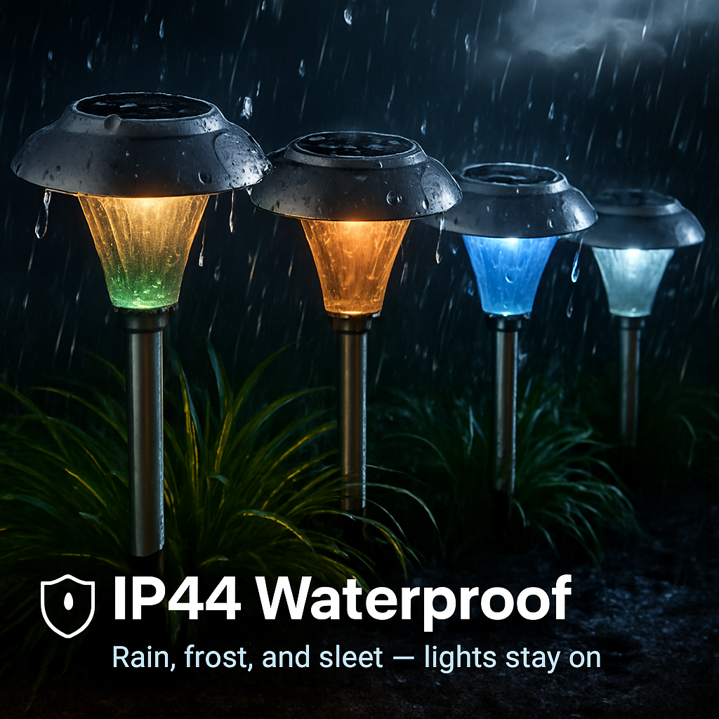 Solar Garden Lights Color Changing Pathway Lamps