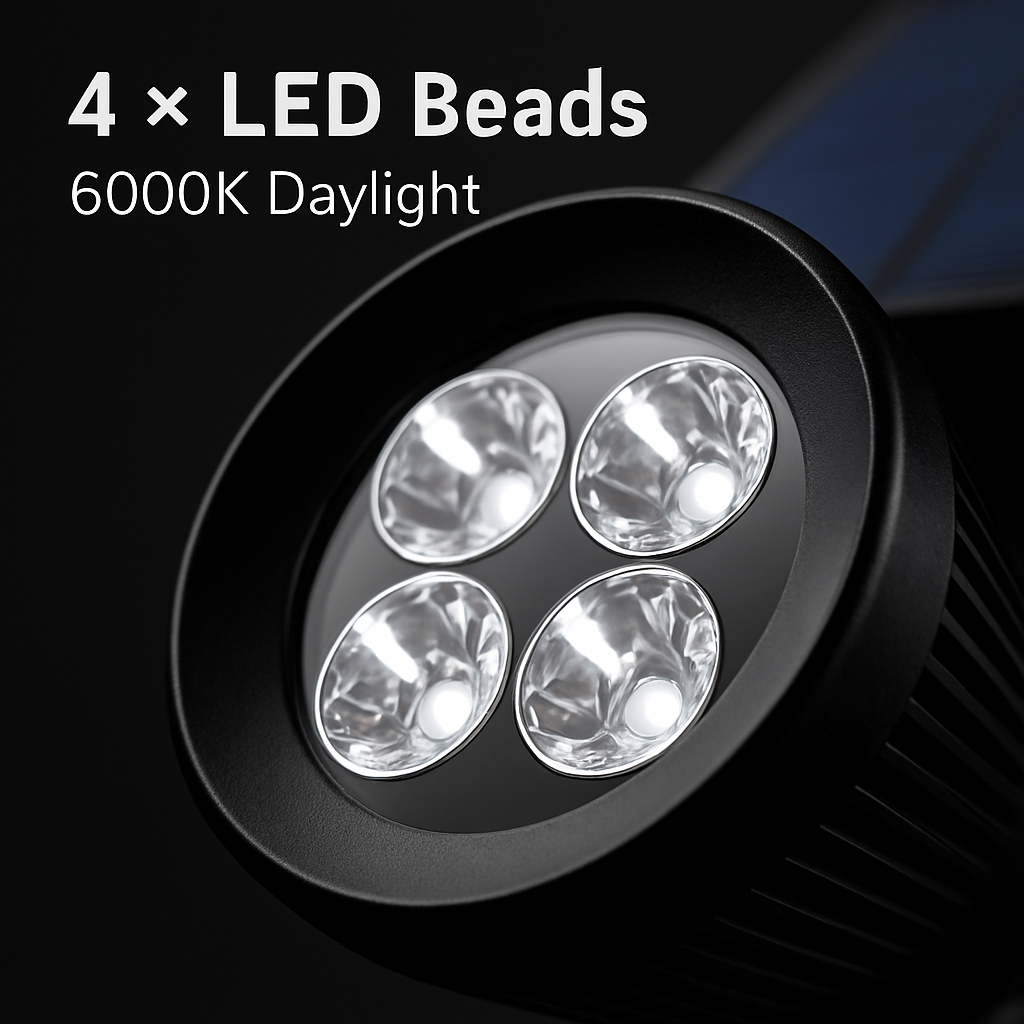 Outdoor Solar Spotlight for Walls and Pathways