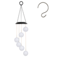 Solar Ball Wind Chime with Color-Changing LEDs Outdoor