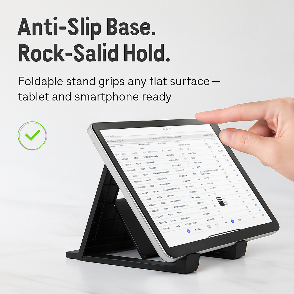 80-Key Mini Wired Keyboard with Tablet Stand