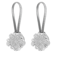 Magnetic Curtain Tiebacks with Extendable Floral Design