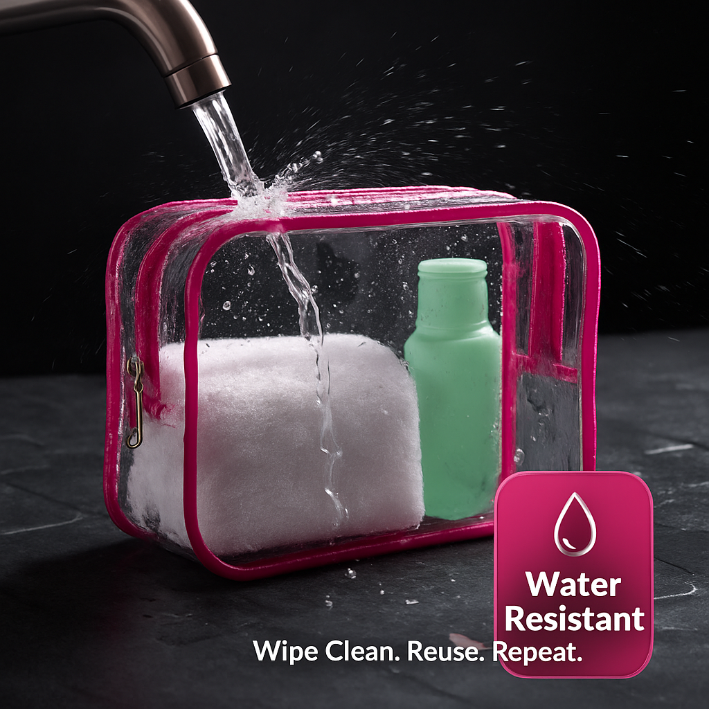 Clear Travel Bags Set for Toiletry Organization