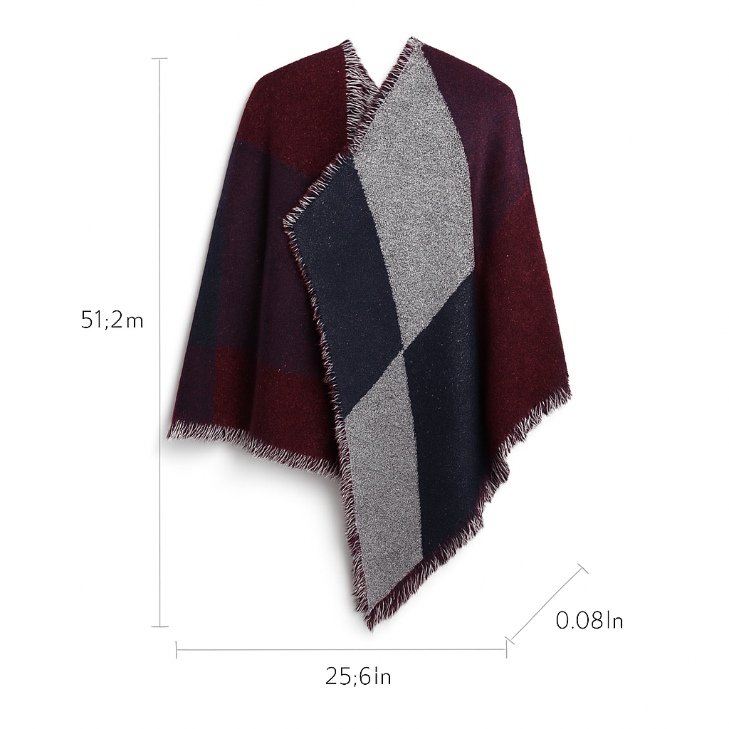 Winter Warm Scarf - Cozy Knit Shawl, Wrap & Blanket