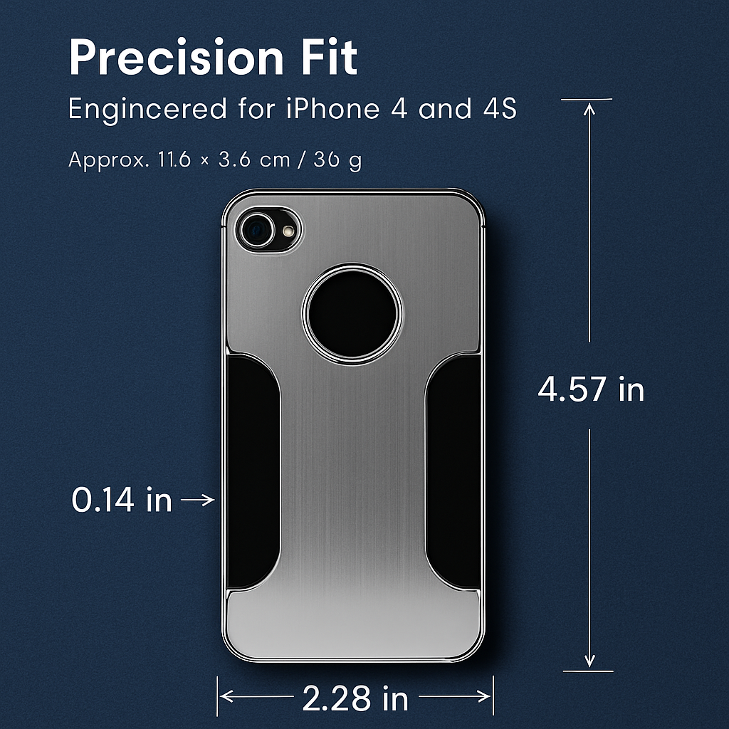 Aluminum Case for iPhone 4/4s - Slim Protective Cover