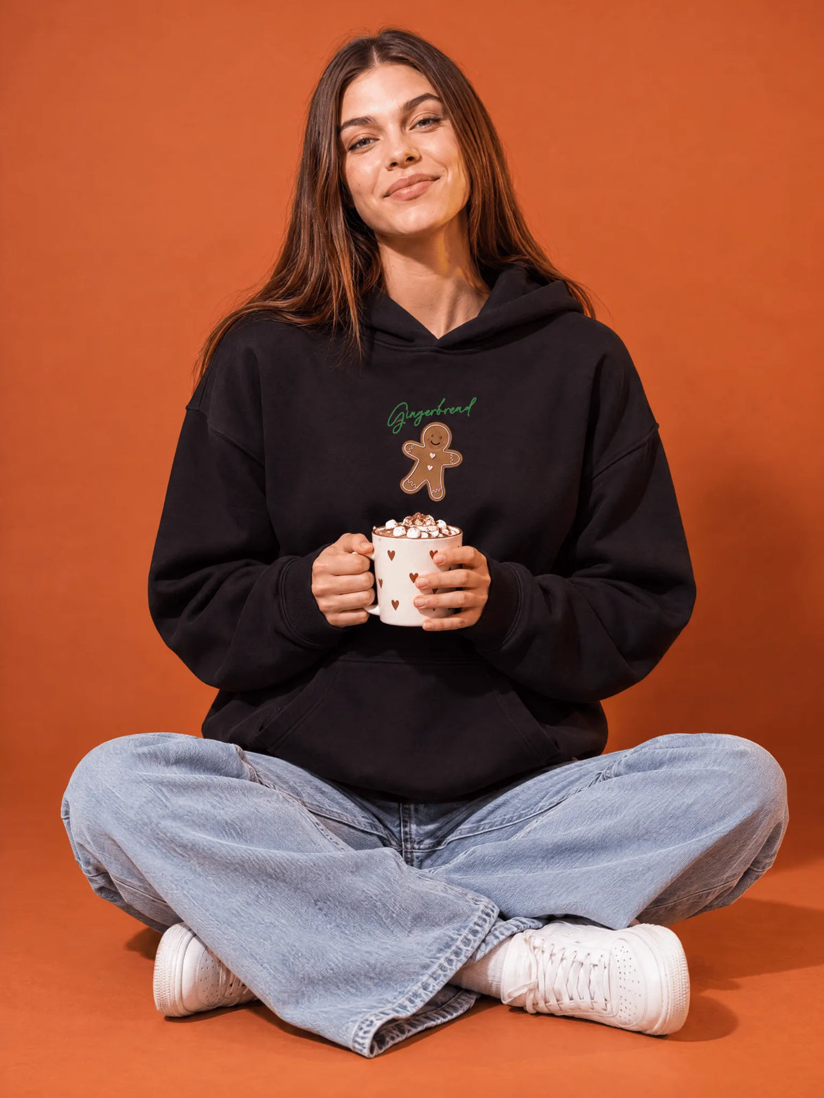 Ginger Bread Cookies Oversize Hoodie