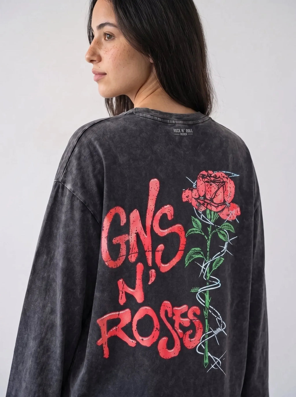 Gun N Roses Washed Long Sleeve T-Shirt