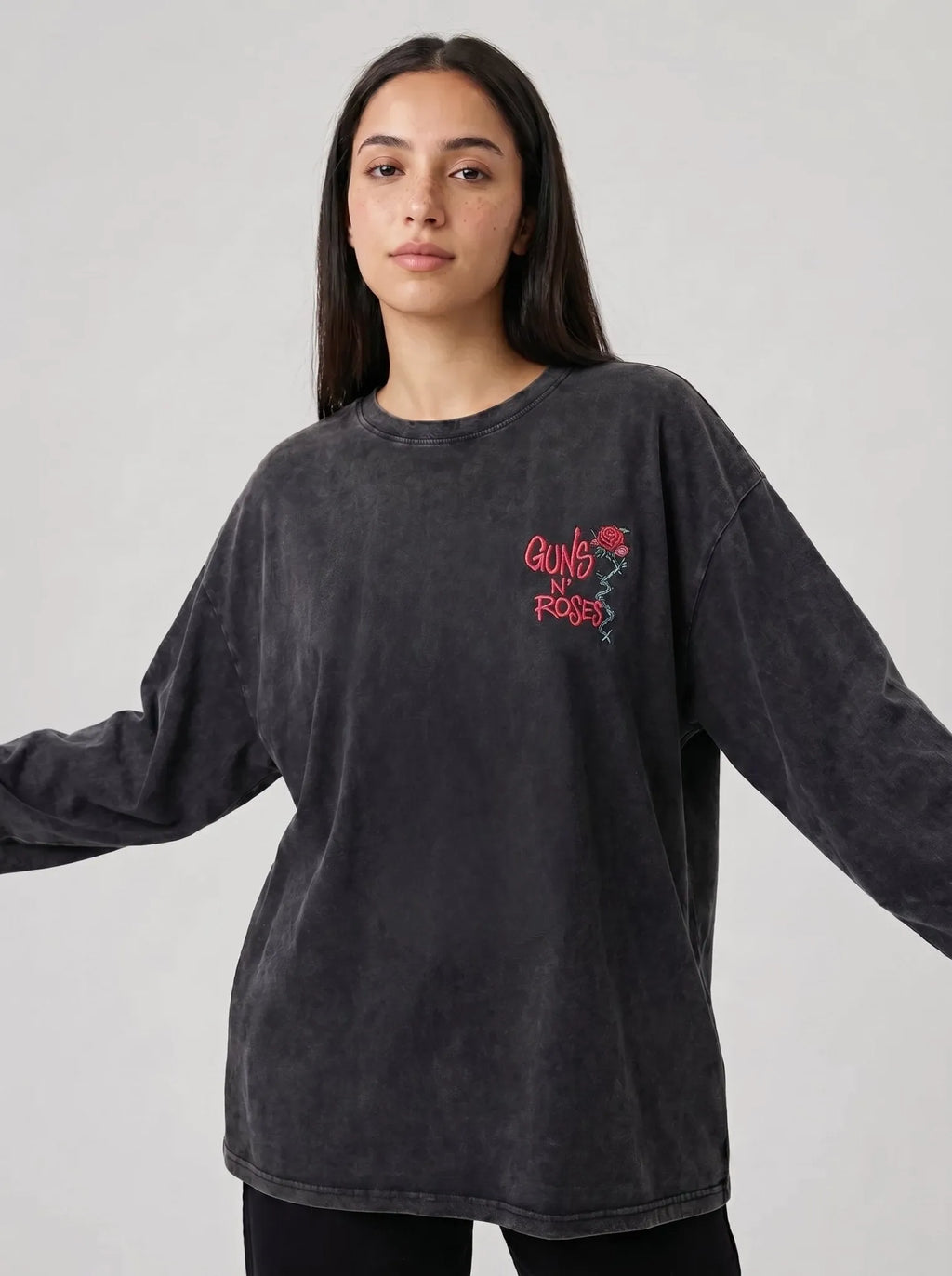 Gun N Roses Washed Long Sleeve T-Shirt