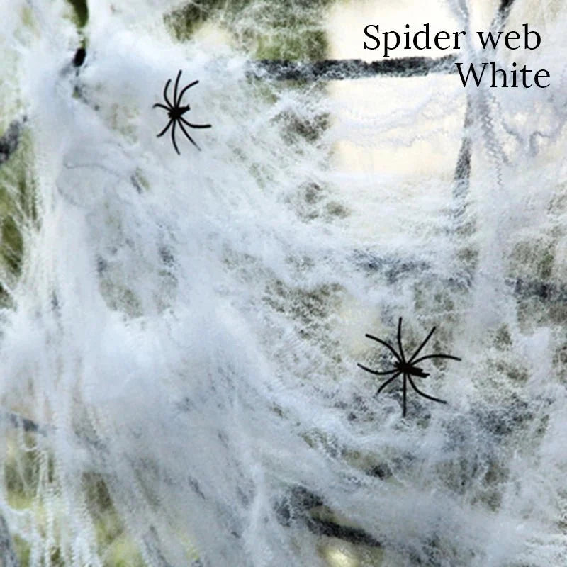 Stretchy Halloween Spider Web | Cobweb Decoration for Indoor & Outdoor
