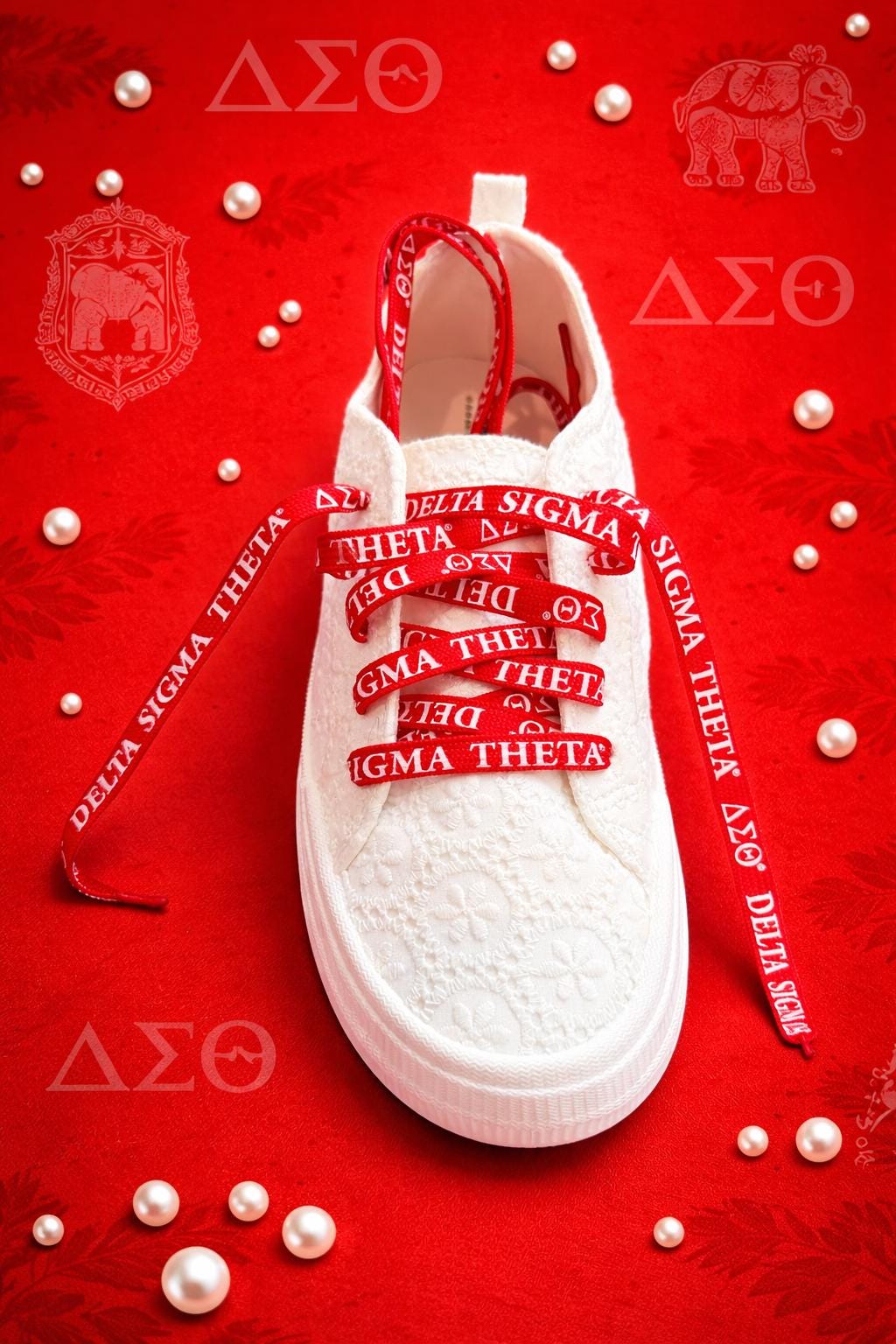 Delta Sigma Theta Sorority Shoe Laces  125x1.2cm