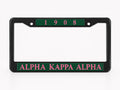 AKA License Plate 1908 Green and Pink