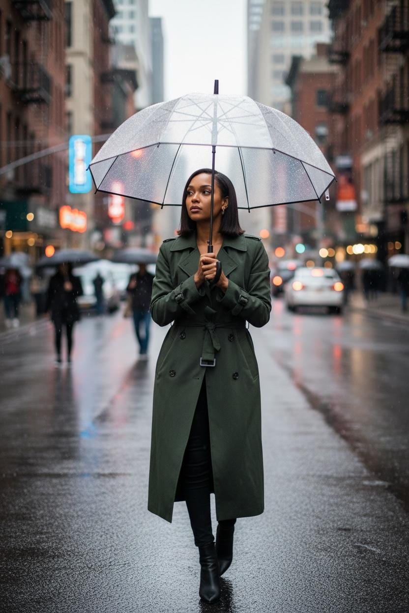 Clear Rain Umbrella -  Full Coverage