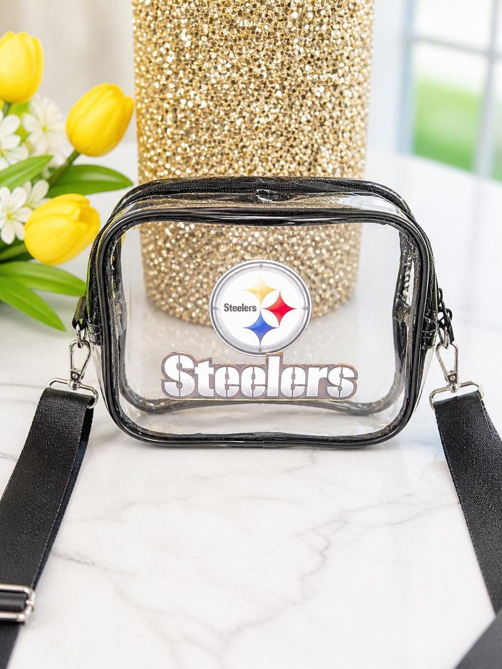 Pittsburgh Steelers Clear Crossbody Bag | Stadium Approved Purse