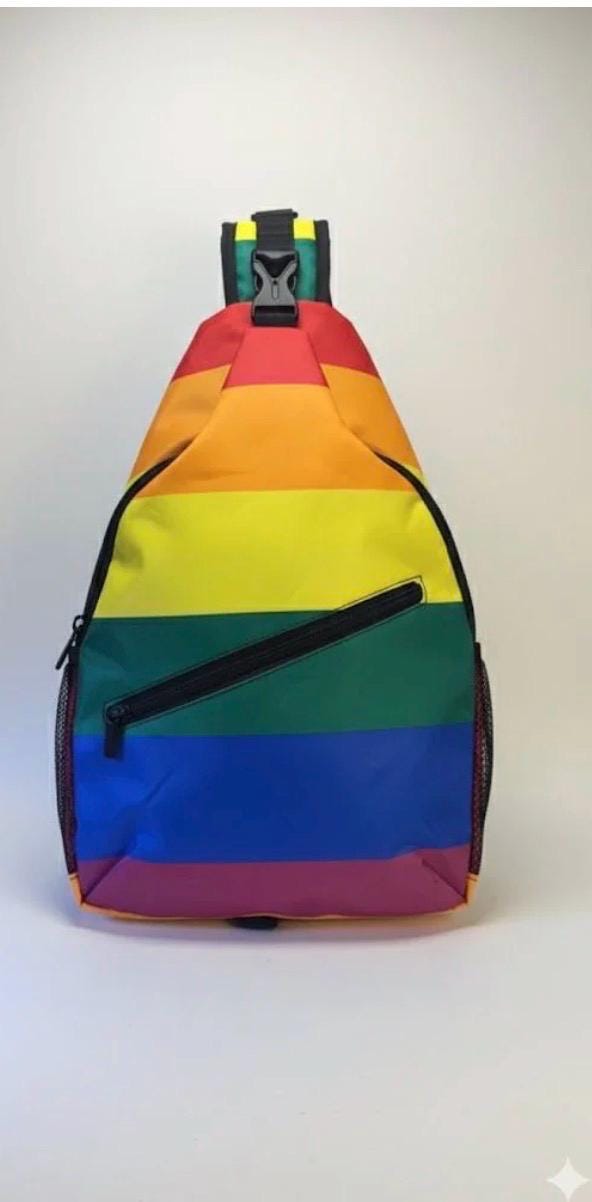 Rainbow Gift Set - Umbrella, Backpack, Fan