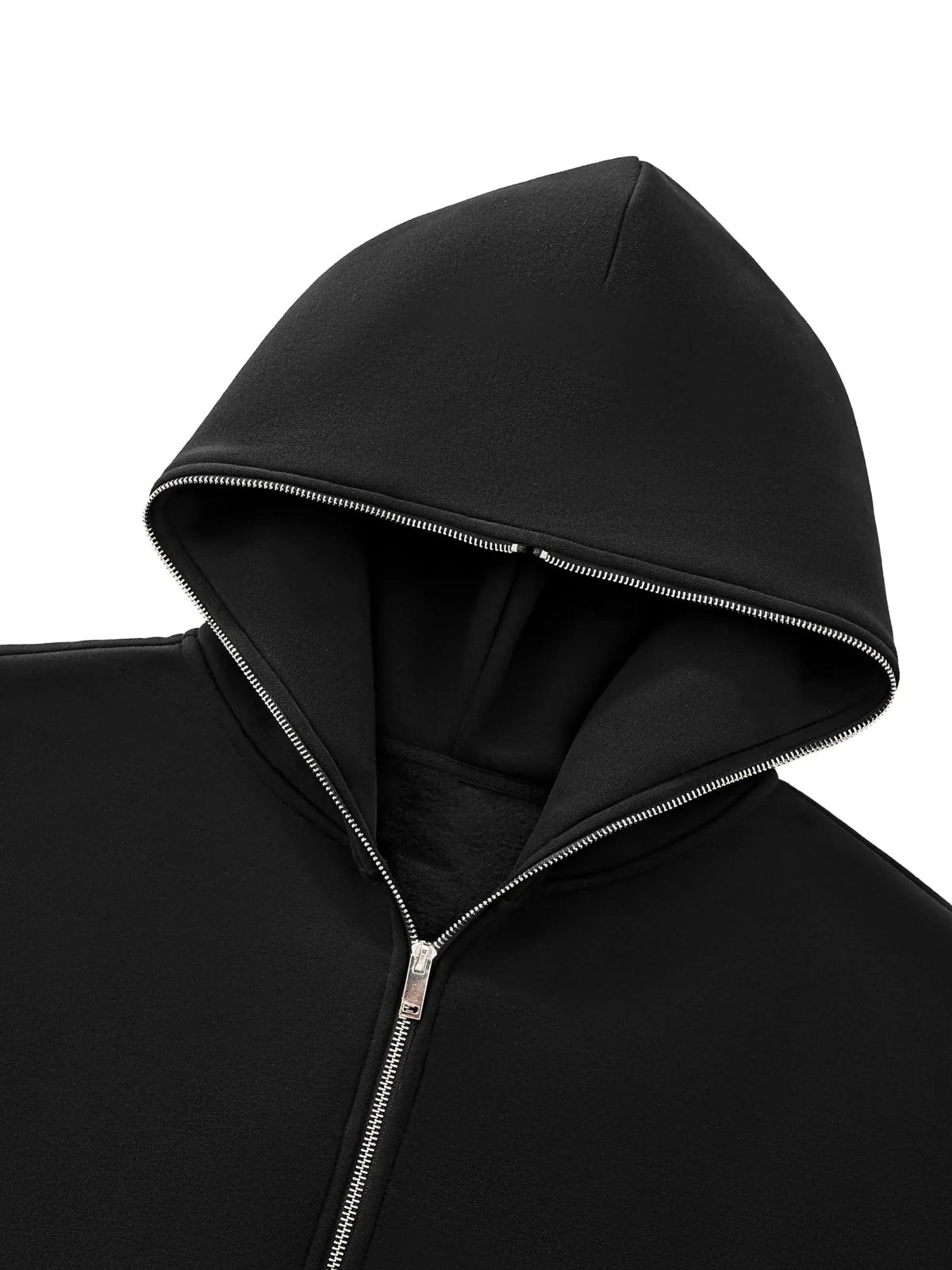 Loki & Ivy Fleeced Full-Zip Boxy Hoodie