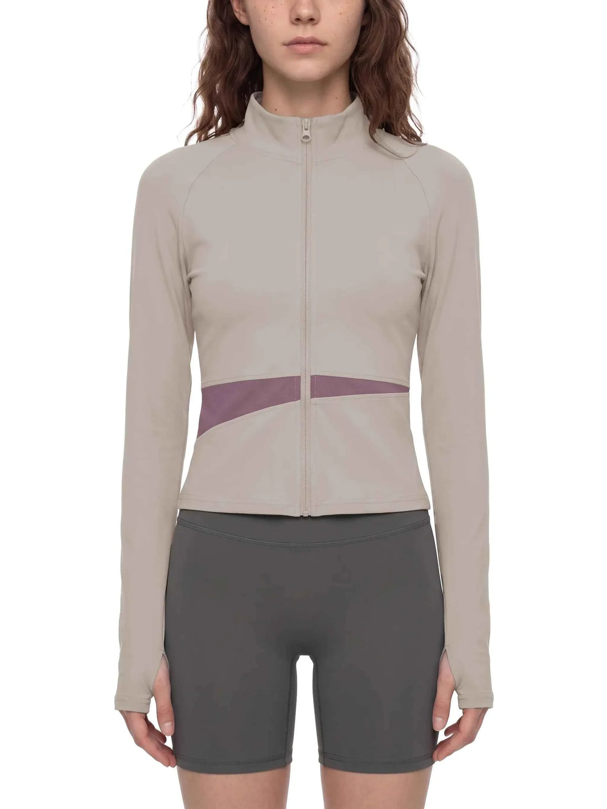 Loki & Ivy Women's Paneled Yoga Jacket