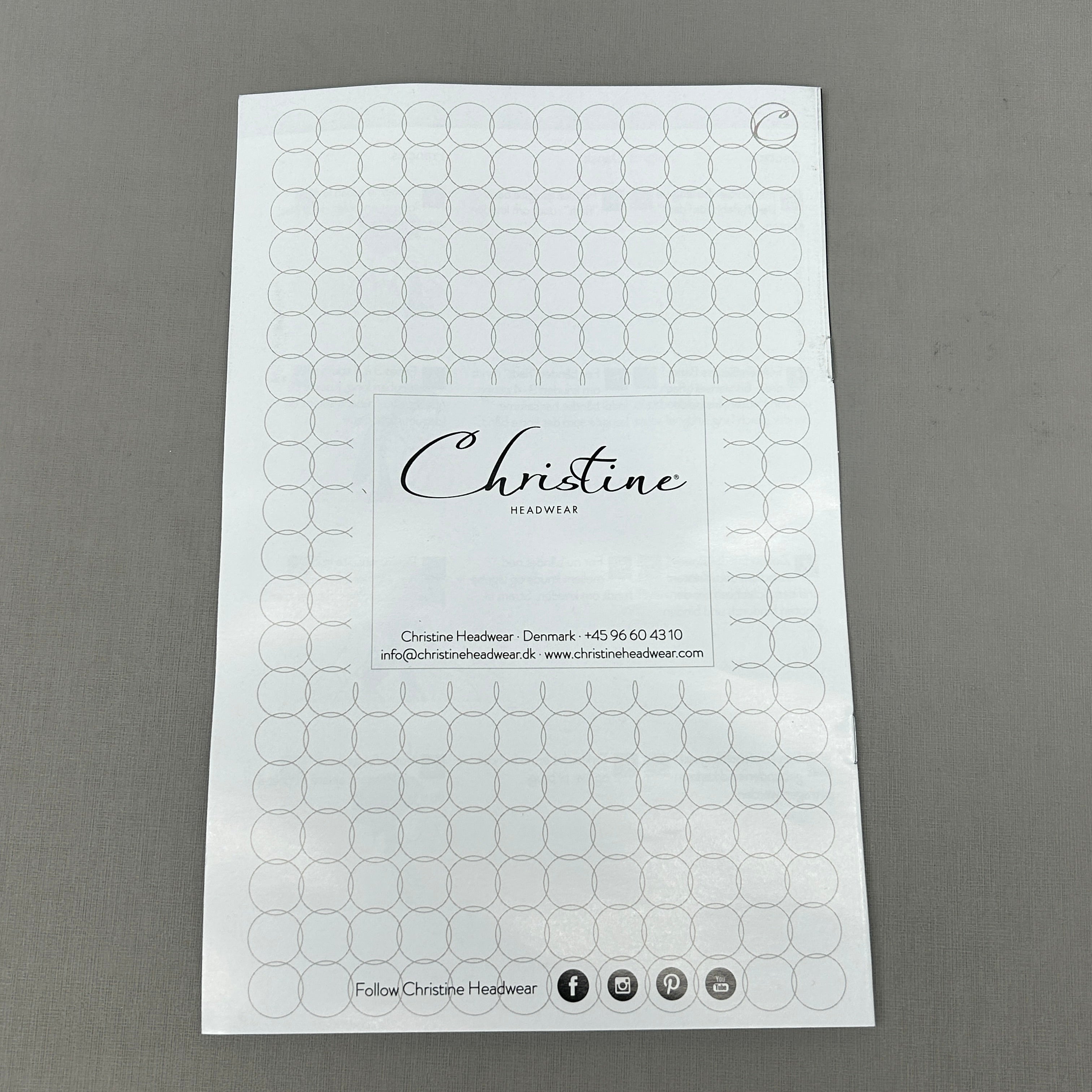 CHRISTINE HEADWEAR Mantra Scarf Long Swirls 1012-0473 (New)