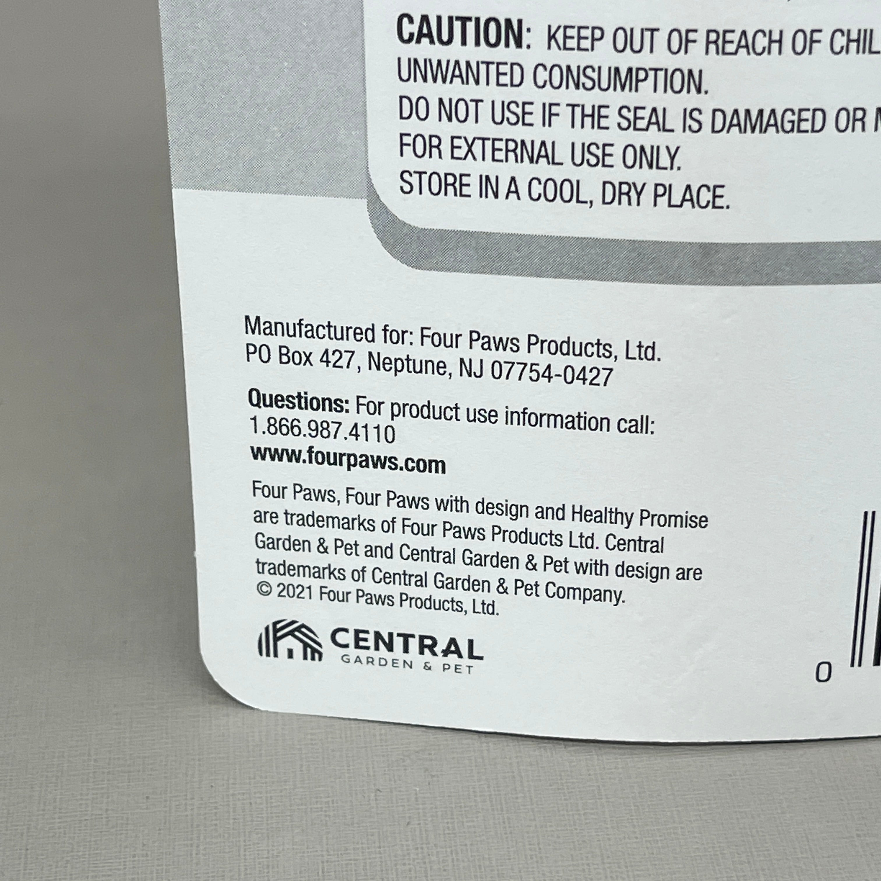 ZA@ FOUR PAWS Pack of 3 Quick Action Blood Stopper Styptic Powder Bottles 0.5oz BB 03/24 (New)