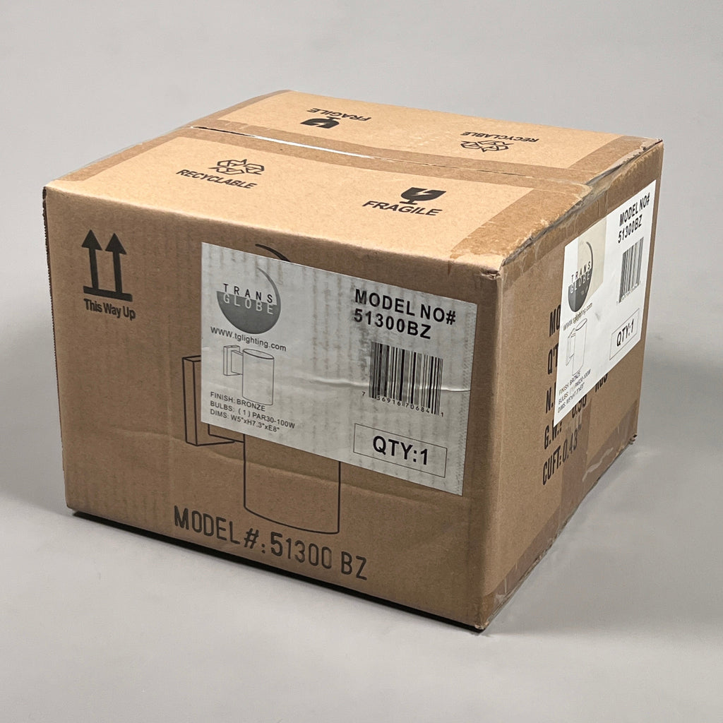 TRANS GLOBE Outdoor Lighting Fixture Bronze 51300BZ PAR30-100W 5 x 7.3 x 8in (New)
