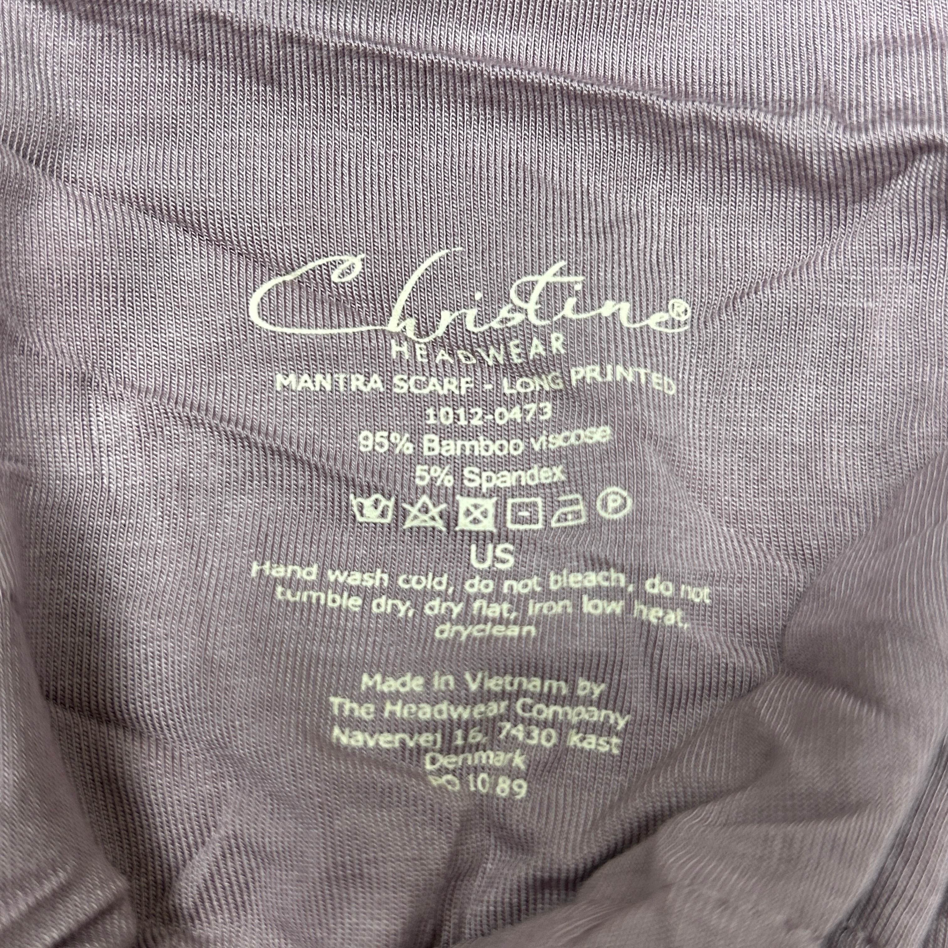 CHRISTINE HEADWEAR Mantra Scarf Long Swirls 1012-0473 (New)