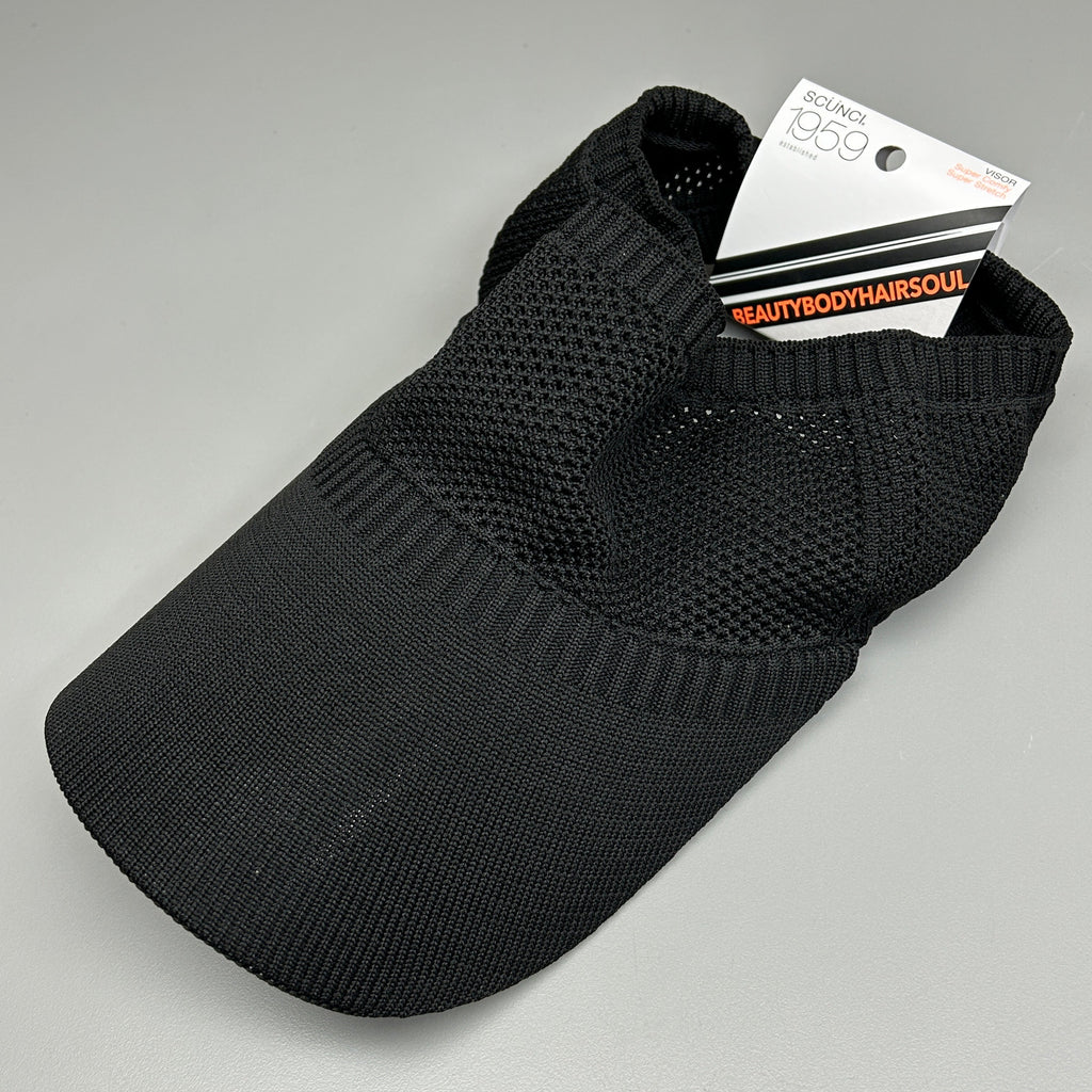 SCUNCI 3-PACK! Visor Super Comfy Super Stretch 1959 Black (New)