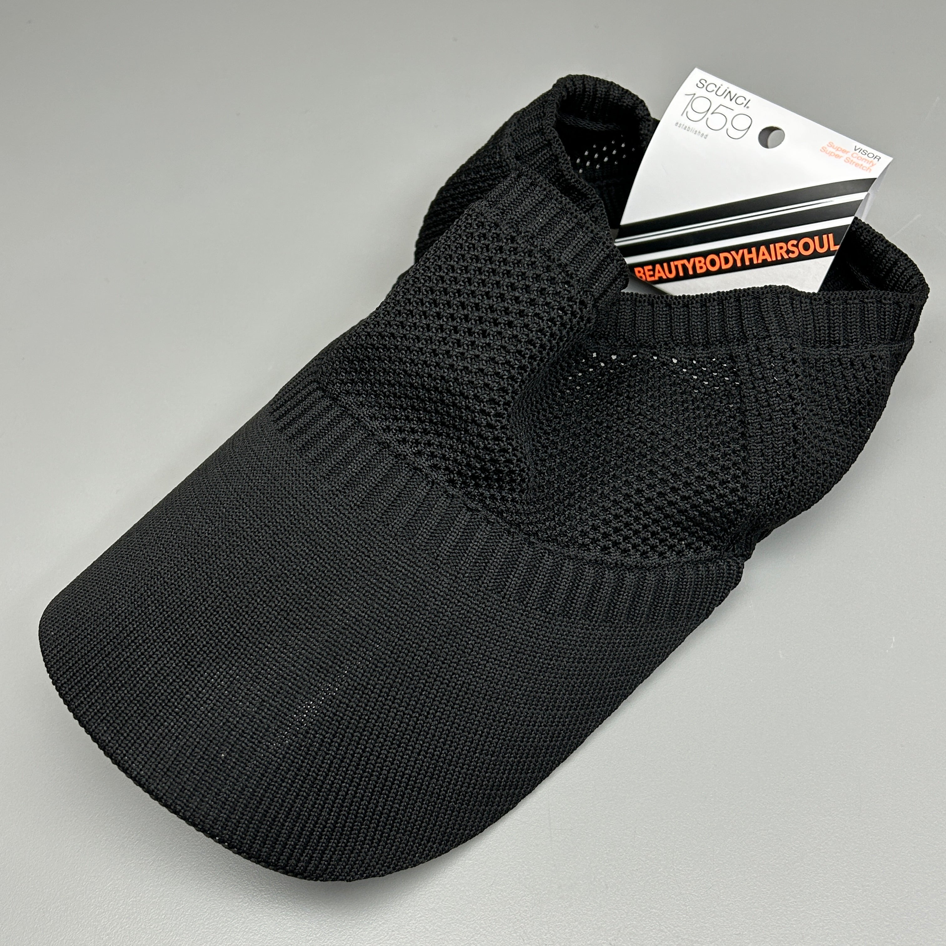 SCUNCI 3-PACK! Visor Super Comfy Super Stretch 1959 Black (New)