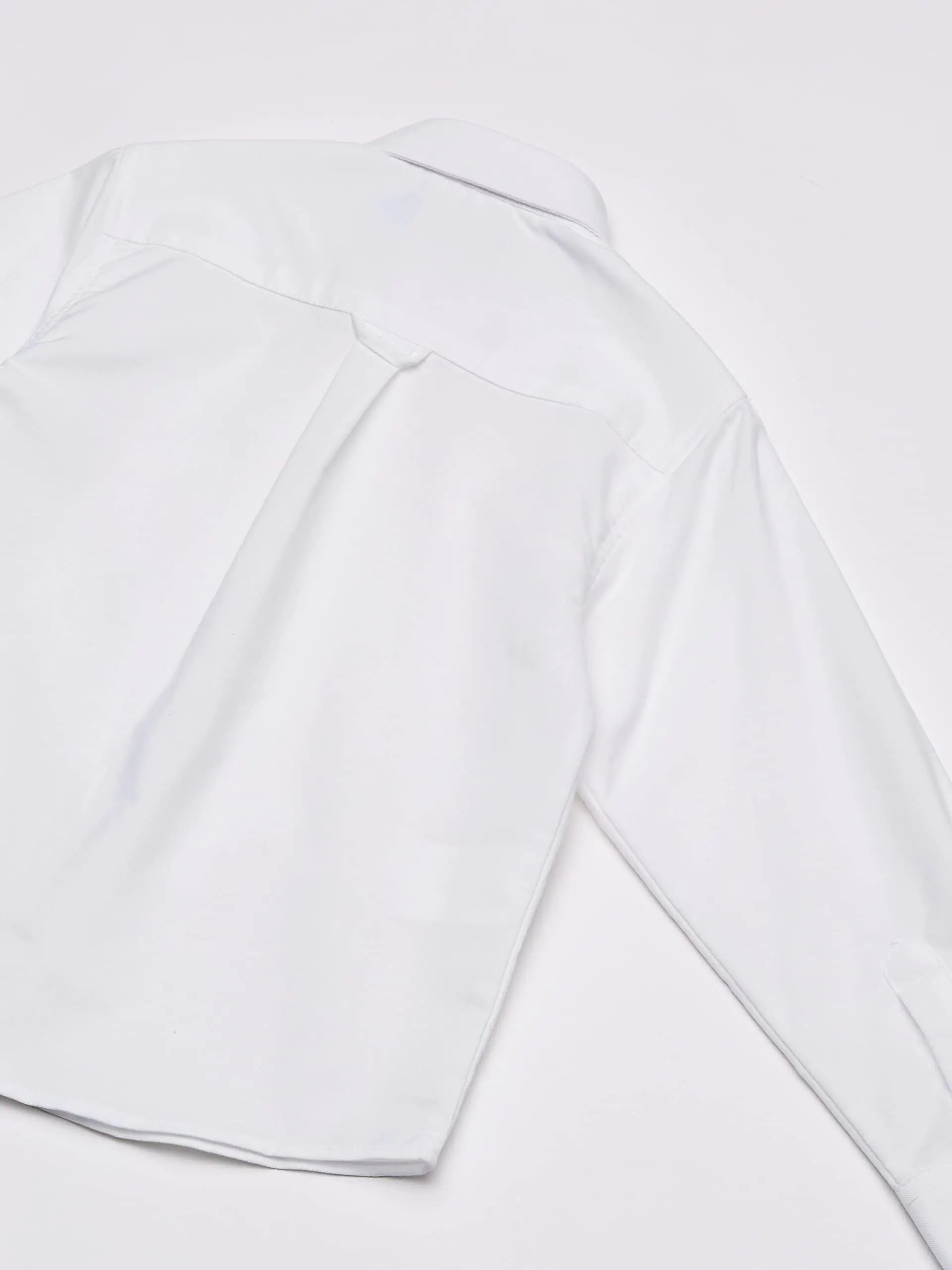 IZOD Boys' Long Sleeve Solid Button-Down Collared Oxford Shirt with Chest Pocket 2T White - # BOAA11510006