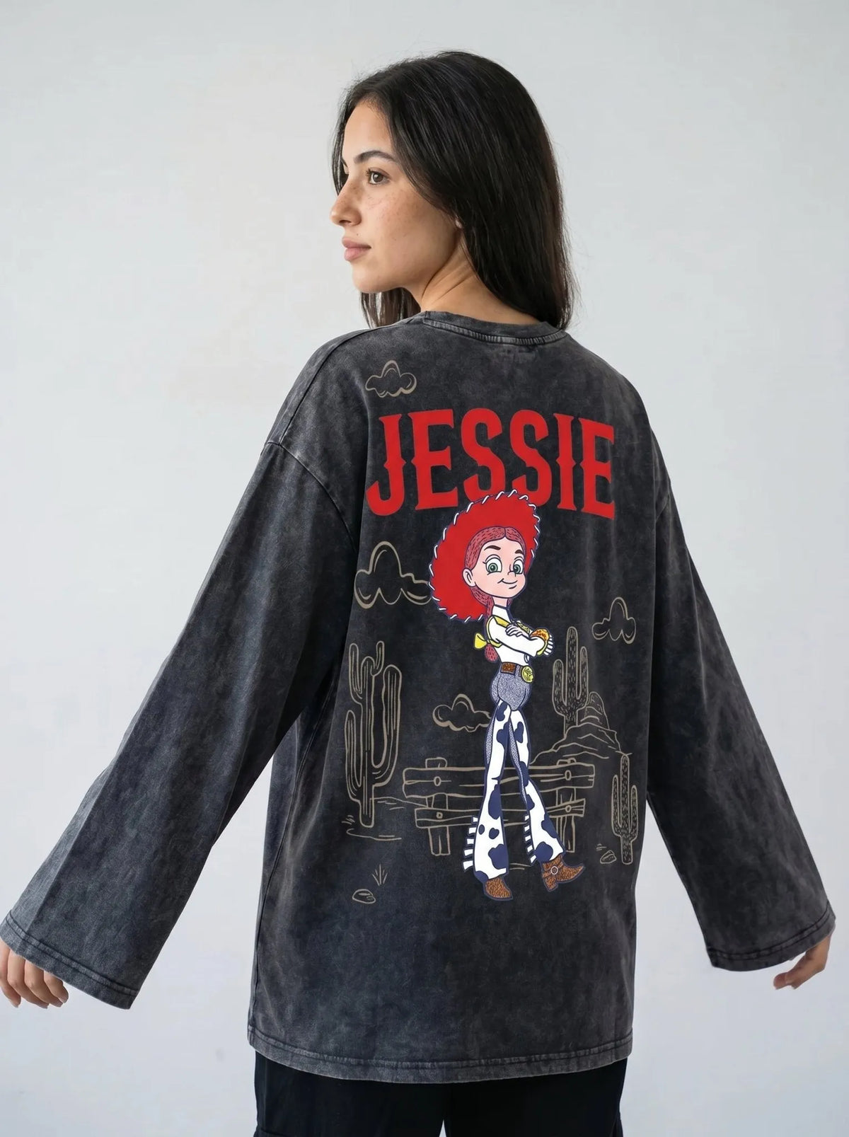 Jessie Rodeo Long Sleeves Washed T-Shirt