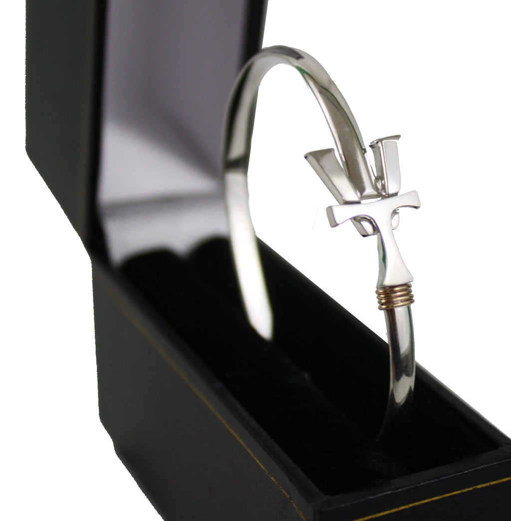Vermont  Hook Bracelet Silver - 4mm Band - 8 Inch