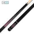 K2 Black, Pink Moarcota Points W/Black Irish Linen Wrap