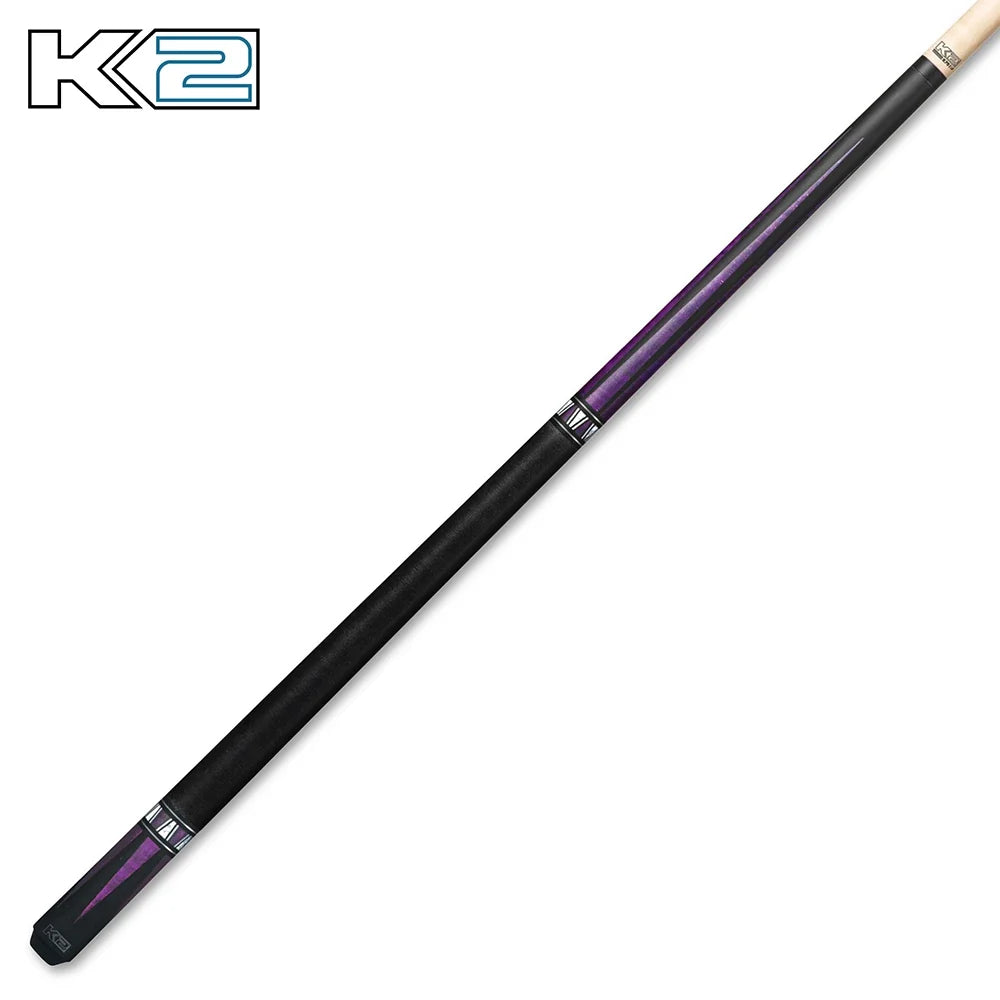 K2 Cue Matte Curly Point Design W/Black Irish Linen Wrap