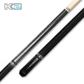 K2 Cue Matte Curly Point Design W/Black Irish Linen Wrap