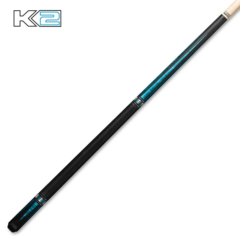 K2 Cue Matte Curly Point Design W/Black Irish Linen Wrap