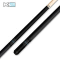 K2 Cue Matte Black, Silver & Blue Crystal Diamonds Design Black Linen Wrap
