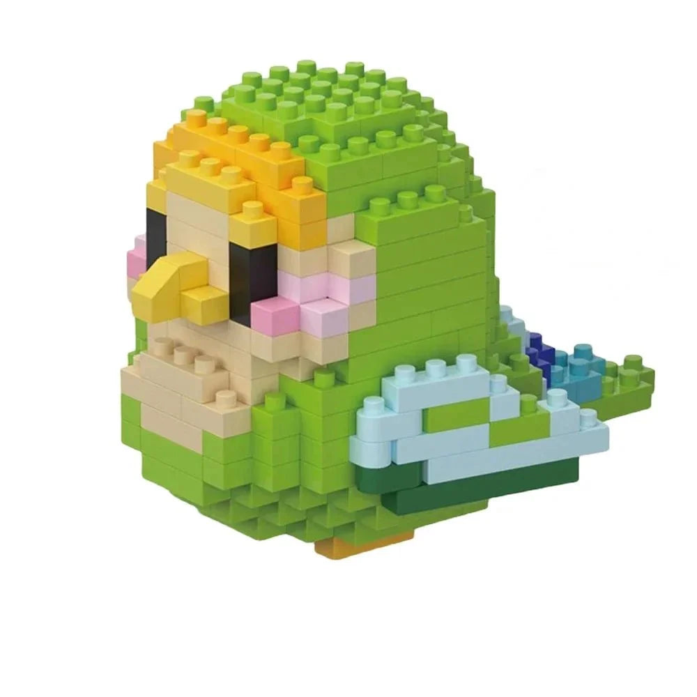 Colorful Parrot Micro Mini Building Blocks | Educational DIY Building Set for Kids and Adults