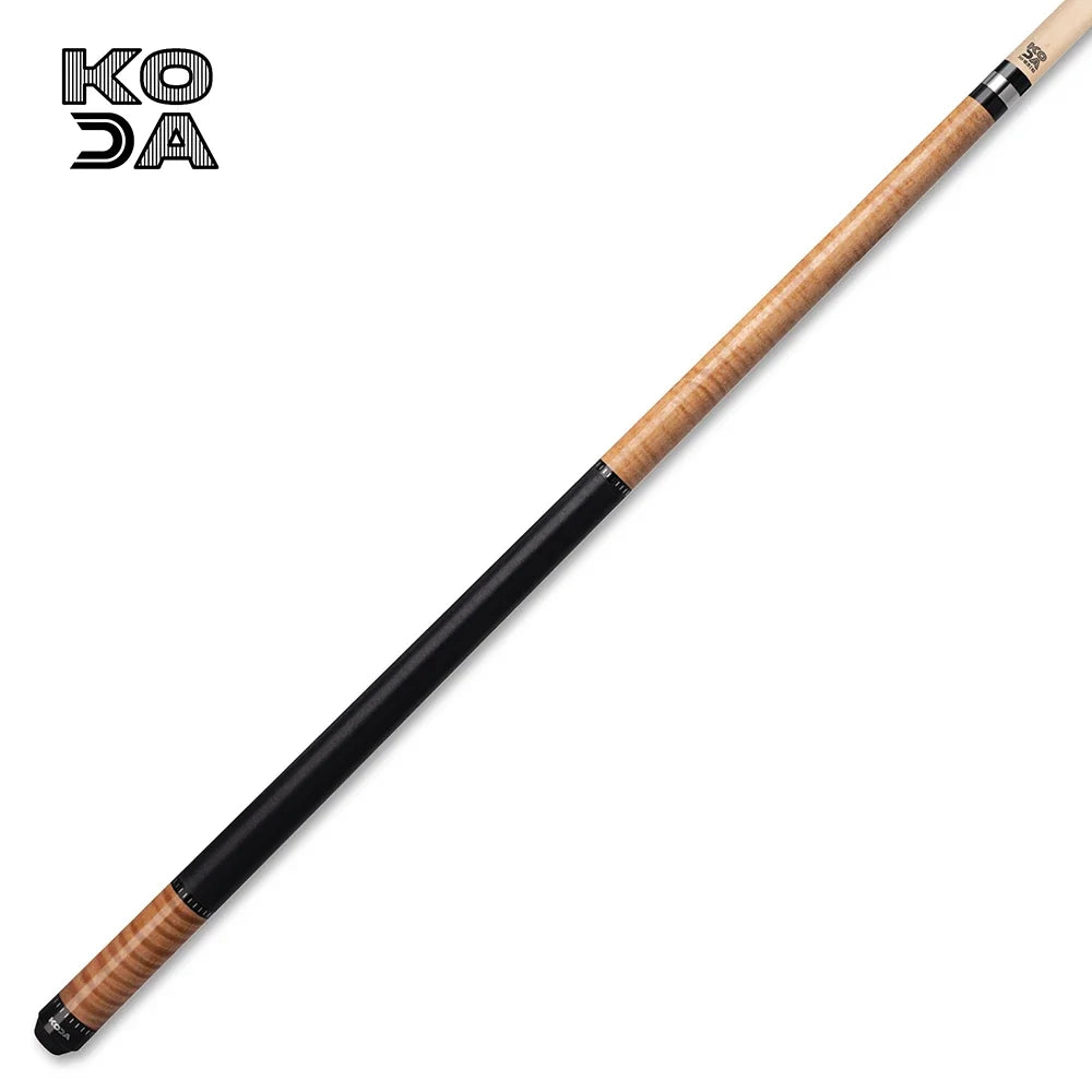 KODA Curly Maple Cue Stick with Irish Linen Wrap and Maple Shaft